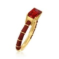thumbnail image 3 of Ross-Simons 1.70 Carat Garnet and Red Enamel Ring in 18kt Gold Over Sterling, Women's, Adult, 3 of 5