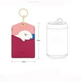 thumbnail image 2 of PU ID Protection Cover Elevator Card Pendant Package Key Holders Credit Card Case Keyring Work Card Animal Card Holder TEDDY, 2 of 8