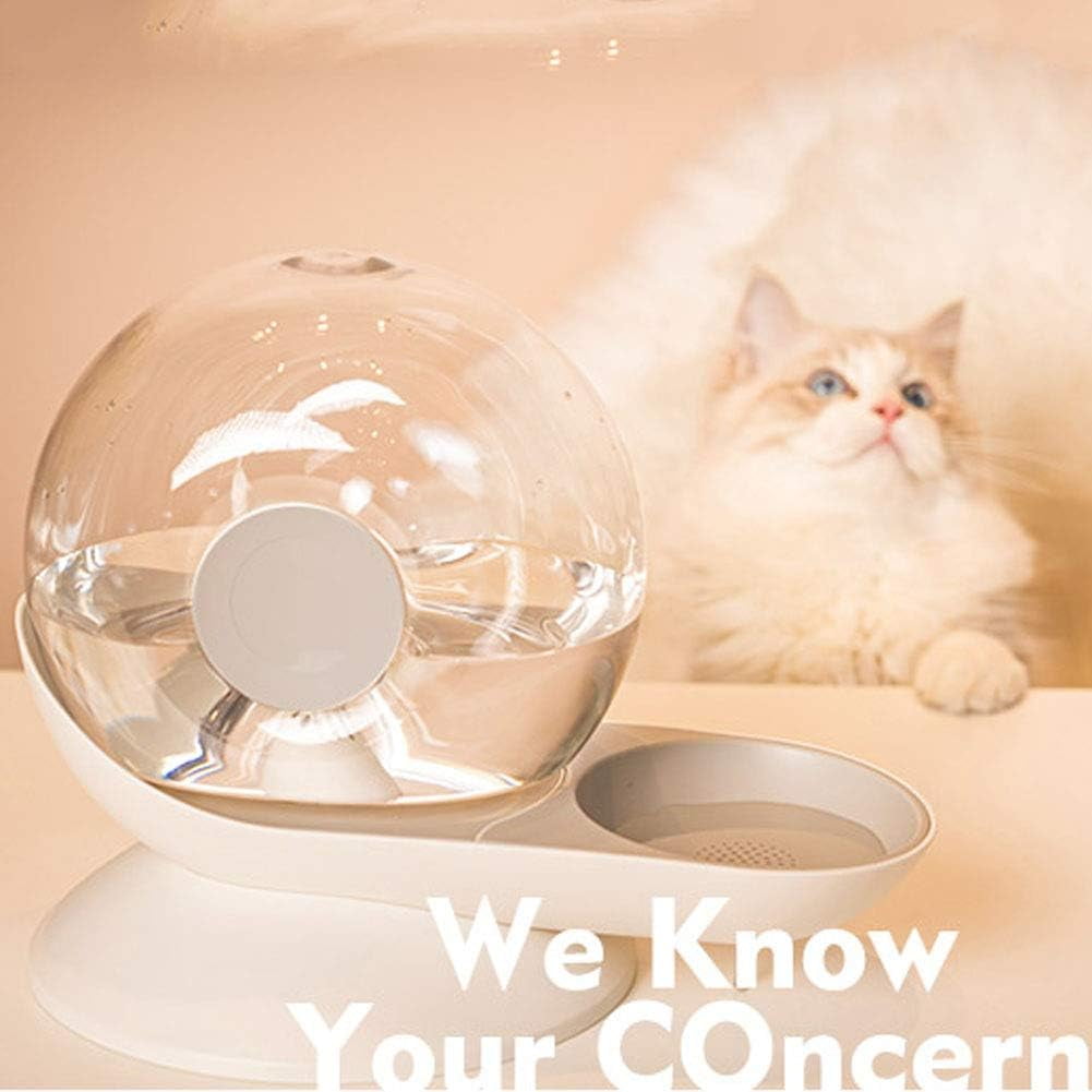 Pet Water Dispenser for Dogs and Pets Gravity Automatic Waterer Feeder Water Drinking Fountain for Small or Medium Size Dogs Cats (Green)