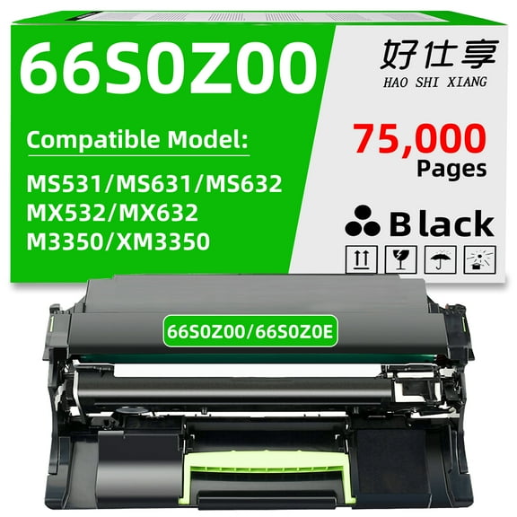 66S0Z00 66S0ZA0 Imaging Unit Drum Unit Compatible with Lexmark MS531 MS631 MS632 MS639 MX532 MX632 XM3350 M3350 MS531dw MS631dw MS632dwe MX532adwe MX632adwe Printer