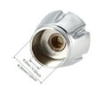 thumbnail image 4 of Uxcell 28mm Dia Universal Faucet Knob Handle Replacement Silver Tone 2 Pack, 4 of 4