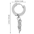 thumbnail image 3 of KAKOWELY 1 Pair Ear Studs Mens Flame Shape Color Punk Style For Unisex, 3 of 8