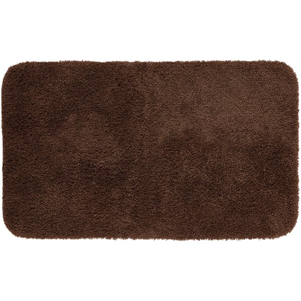 Mainstays Performance Nylon Bath Rug, Brown Basket, 23" x 39" Walmart