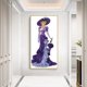 thumbnail image 4 of (B468) Vestido Morado Con Diamantes Serie Personajes Señora Resina Modelo Personalizado 30*60CM, 4 of 9