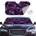 thumbnail image 2 of Fotbe Purple Butterfly Car Windshield Sunshade | Sun Visor Protector Front Window Shade, Keeps Out UV Rays, Keeps Your Vehicle Cool-Small, 2 of 7