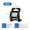 thumbnail image 2 of 100/200/300/400W Projecteur de Projecteur Portable Extérieur Réflecteur LED Rechargeable Lampe de Construction, Grand Application, 2 of 7