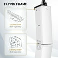 thumbnail image 6 of Sound Town High-Power Powered Column Line Array Speaker with 4x6.5-Inch Woofers, Dual Compression Drivers, Class-D w/DSP, TWS, Birch Plywood, Wall Mount for Conference, White (CARPO-K8WPW), 6 of 9