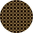 thumbnail image 1 of Ahgly Company Indoor Round Patterned Midnight Gray Area Rugs, 8' Round, 1 of 6