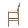 thumbnail image 3 of bali & pari Poltak Gray Natural Kubu Rattan and Mahogany Wood Counter Stool, 3 of 10