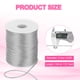 thumbnail image 2 of Cordón de nylon Uxcell, hilo satinado para hacer nudos, cordel para joyería, color gris, 2 of 7