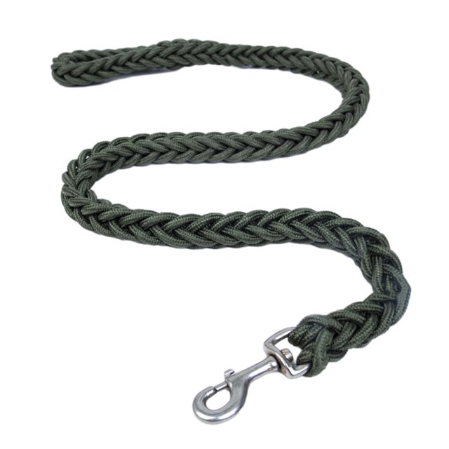 Correa de Nylon Greeniant para Perros Resistente y de Cuidado Fácil Color Negro Verde Claro