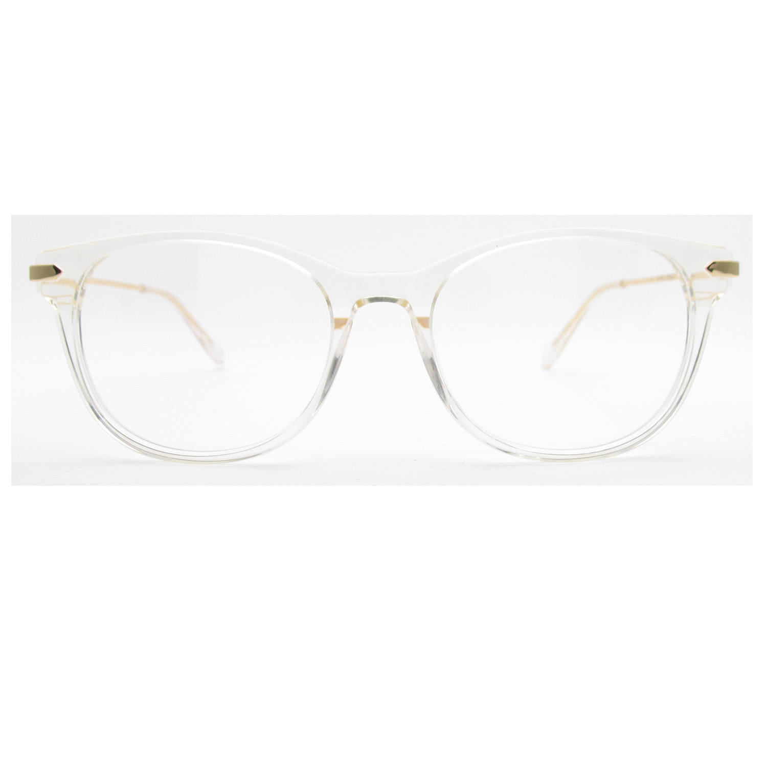 Walmart Women's Rx'able Eyeglasses, Wop69, Crystal Gold, 51-17-145 - image 2 of 7