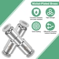 thumbnail image 2 of Uxcell 2-Pack 6/25" Push to Connect One Way Nickel Plated Brass & Plastic Check Valve for Air/Gas [Gray White], 2 of 7