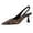 Leopard, variant on RONILURN Women's Kitten Heels Slingback Low Heel Dress Shoes Closed Pointed Toe Pumps Rhinestone Sparkly Sling Back Bridal Wedding Party