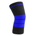 thumbnail image 3 of Rodillera elástica para correr y andar en bicicleta (talla S), color azul y negro, 3 of 8