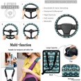 thumbnail image 5 of KUIFORTI Tribal Aztec Car Seat Cover Set Set 15 Pcs Automotive Front Seat & Bench Back Seat Cover Durable Anti Slip Universal Fit for Vehicles,Cars,Suvs,Vans,Sedans, 5 of 7