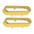 thumbnail image 3 of 2 piezas de cubiertas para pastillas de guitarra, latón, instrumento musical, cubiertas abiertas para pastillas individuales Oro, 3 of 9