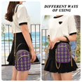 thumbnail image 6 of FORMRS Crossbody Bag for Women Quilted Travel Shoulder Cell Phone Purse with Chain Strap Handbag, Gold and Green Floral Pattern, 6 of 7
