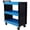 Blue C, variant on Leavader 3 Tier Rolling Tool Cart on Wheels Heavy Duty Utility Cart with Pegboard for Garage Workshop Warehouse Repair Shop,Blue