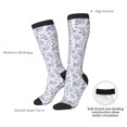 thumbnail image 4 of Fuzoiu Floral Butterfly Print Adult Stockings,Crew Socks,Unisex Fashion Socks, Casual Sports Socks,Comfortable Crew Socks for Everyday Wear and Sports, 4 of 6