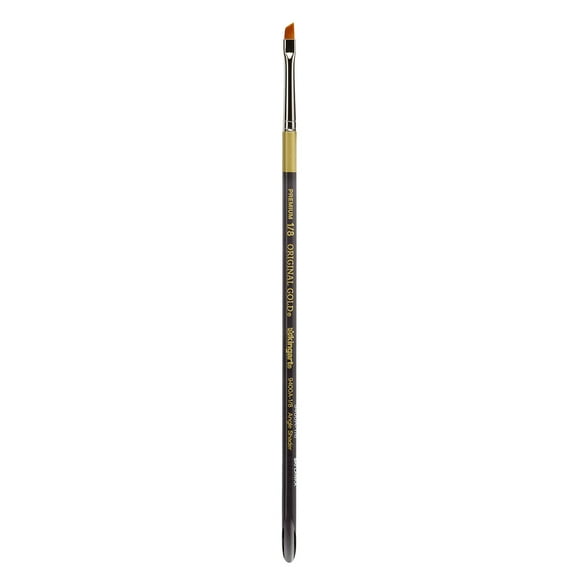 Original Gold® 9400A Angle Shader Aqua Acrylic Premium Golden Taklon Brushes