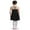 Black, variant on Aislor Kids Girls Chiffon Tutu Dress Dancewear Ballet Lyrical Dance Costumes