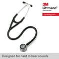 thumbnail image 3 of 3M Littmann Cardiology IV Diagnostic Stethoscope, Stainless Steel Mirror-Finish Chestpiece, 27" Black Tube, Mirror Stem, 3 of 10