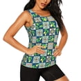 thumbnail image 2 of Easygdp Lemon and Leaves Women's Workout Tank Top, Running Top, Hiking Shirt, Quick-Dry for Running, Yoga, Hiking - XX-Large, 2 of 9