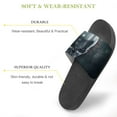 thumbnail image 3 of GZHJMY Stylish Slides for Women Men, Skull and Crossbones American Past Flag Soft Flexible Slip-on Sandals Slippers, 3 of 7