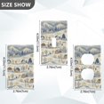 thumbnail image 7 of Yayeee Blank Wall Plate Cover 1-Gang 4.5"x2.7" Home Unused Decorative Outlet, Snowy Mountains, 7 of 7