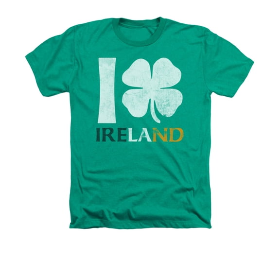 I Love Ireland Adult Heather T-Shirt Tee