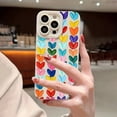 thumbnail image 5 of Funda para teléfono con pintura al óleo y corazón de amor rosa para iPhone 16, fundas para iPhone 14, 15 Pro Max, 11, 12, 13 Mini, XS, XR, X, 7, 8 Plus, SE2, carcasa trasera, 5 of 5