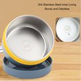 thumbnail image 5 of Round Metal Bento Boxes, Portable Double Layer Food Lunch Box Stainless Steel Hot Lunchbox Home Container Bowl for Student and Kids Office Work Home Picnic Use (Estilo aislado, azul marino profundo), 5 of 5