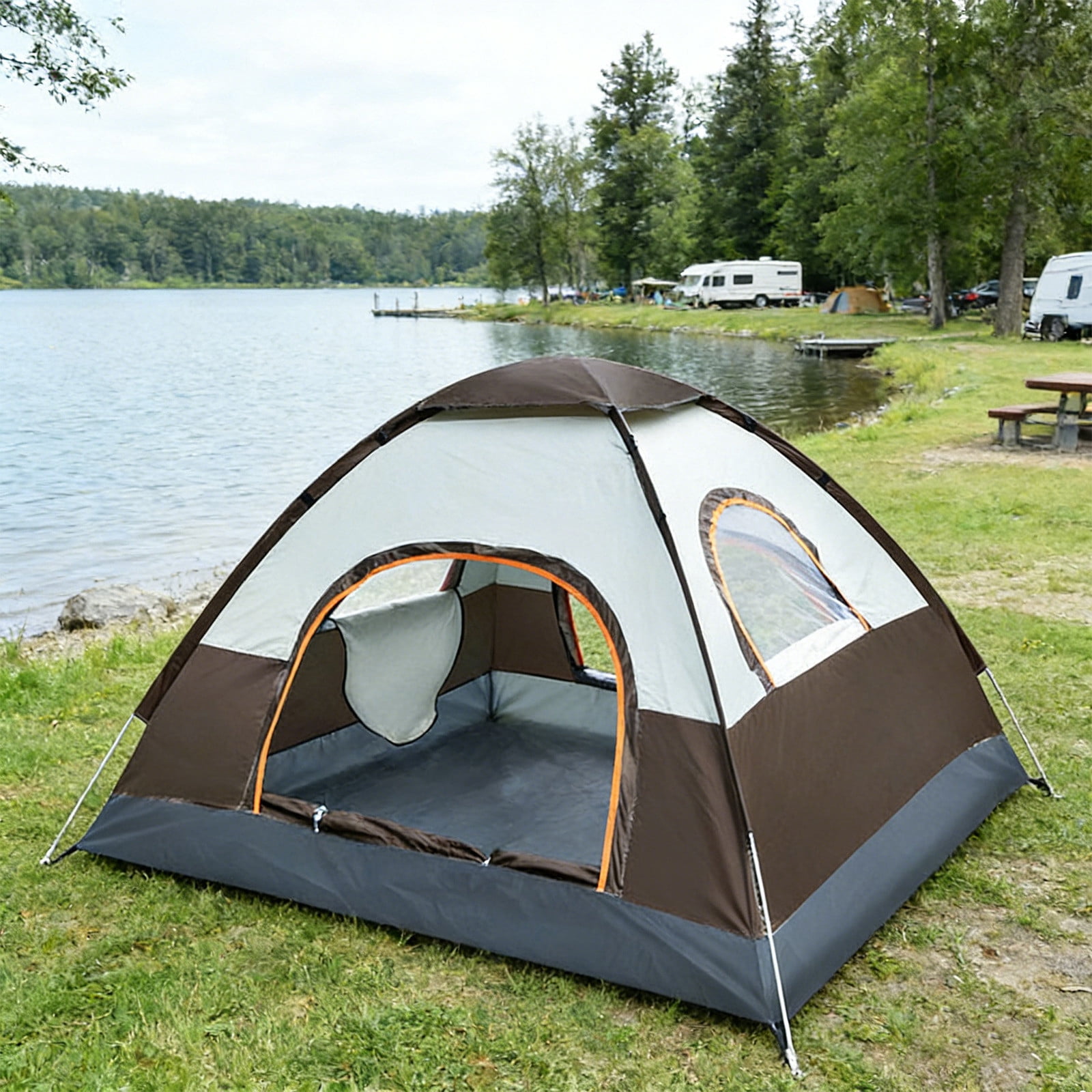 LEHOZIHEQ Tents for Camping, Waterproof Family Camping Tent, Easy Setup Dome Tent, For Outdoor Hiking Beach Picnic, Quick Setup