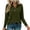 Army Green-02, variant on Perfectbot Women's Vintage Long Sleeve Collared Shirt, Stretch Knit Button Up Top Casual Office Work Wear