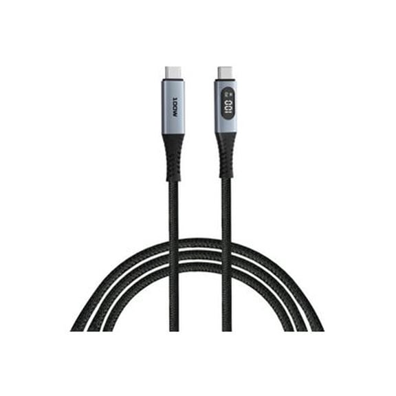 Verbatim Sync & Charge 100W Power Display Cable - Black (31848)