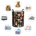 thumbnail image 4 of Balery Various Mushrooms Cesta de ropa redonda con asas, impermeable, independiente, para ropa, juguetes, dormitorio y familia-Small, 4 of 6