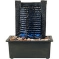 thumbnail image 2 of Pure Garden Tabletop Indoor Water Fountain with Stone Wall and LED Lights, 2 of 3