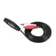 thumbnail image 2 of 3 Piezas Parche Divisor de Audio Estereo de 1.5 M / 5 Pies Cable de Y 1 Conector XLR Hembra A 2 Macho RCA, 2 of 5