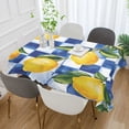 thumbnail image 2 of Yayeee Tablecloths 60" x 120" Rectangle Wrinkle Resistant Party Table Cover, Lemon Checkered, 2 of 8