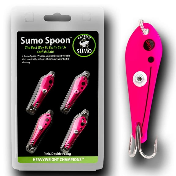 Sumo Spoon - Catfishing Bait Spoon for Skipjack, White Bass, Striped Bass and Other Baitfish, 1 5/8"