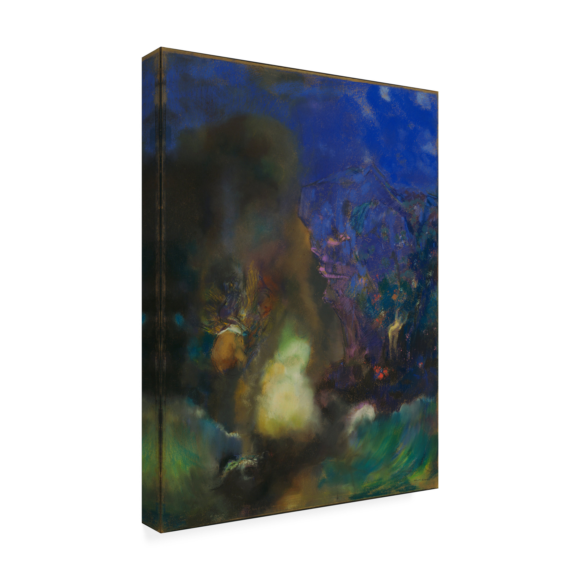 Odilon Redon 'Roger And Angelica' Canvas Art