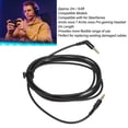 thumbnail image 3 of Cable De Auriculares, Cable De Auriculares Silencioso Con Sonido De Alta Fidelidad, ángulo De 135 Grados, 6,6 Pies Para Auriculares Para Juegos, 3 of 7