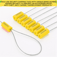 thumbnail image 5 of 120 Steel Cable Seals Metal Security Seal Numbered Metal Truck Trailer Seals Security Tags Tamper Evident Tags,Yellow, 5 of 7