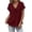 A-Wine, variant on MaFYtyTPR Women's Summer V-Neck Blouse Fashion Solid Color Short Sleeve Tie Front Loose Fit Casual Tops A-Army Green L