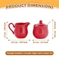 thumbnail image 2 of Ceramic Creamer Pitcher Sugar Jug Set Elegant Decorative Design for Kitchen Coffee Station Gift, 2 of 6