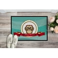 thumbnail image 2 of Caroline's Treasures BB1559JMAT Chocolate Brown Shih Tzu Merry Christmas Door Mat, Indoor Rug or Outdoor Welcome Mat, 2 of 4