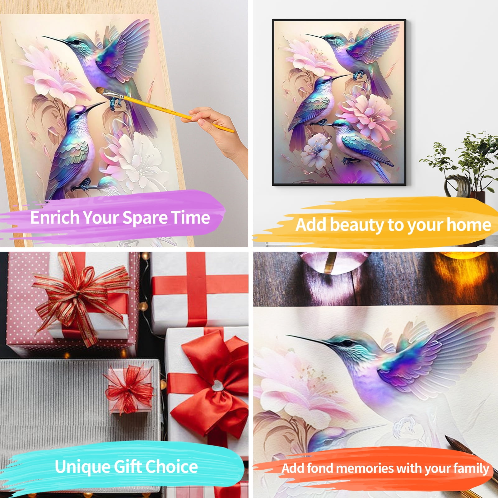 JYLMOOD Paint by Numbers Kits for Adults, DIY Easy Painting by Numbers for Gift Home Wall Decoration 16x20in（without Frame)