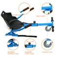 thumbnail image 6 of EPCTEK Hoverboard Seat Attachment, Adjustable Hoverboards Accessories, Hoverboard Go Kart Conversion Kit, Compatible with 6.5"/ 8"/ 10" Hoverboards self-stabilizing Scooter for Kids & Adults(Blue), 6 of 13