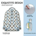 thumbnail image 5 of Bees & Daisies Backpack&nbsp;- Fashionable School Bookbag for Girls & Boys, Lightweight Laptop Bag with USB-Free Design, Spacious Interior, Bee Print Gift, 5 of 6